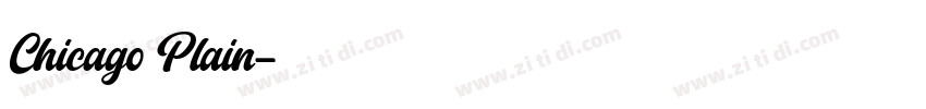 Chicago Plain字体转换
